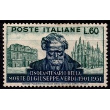 50-året for Verdis død. Postfrisk.